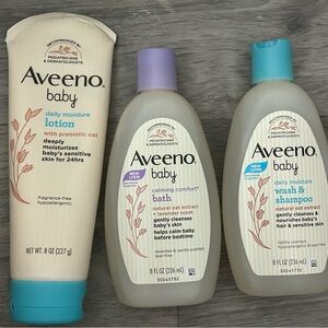 Aveeno baby shampoo and lotion